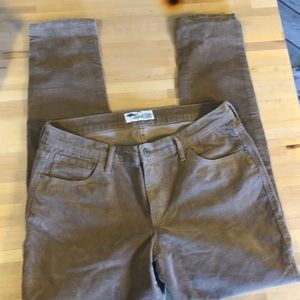 Women’s khaki corduroy pants